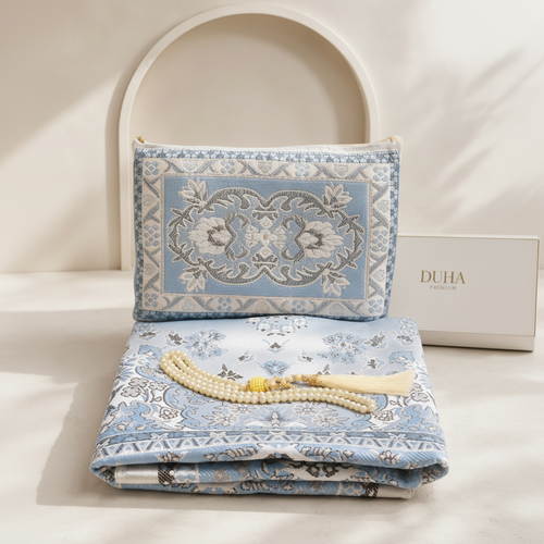 Tapis de prière DUHA | Pochette & Sebha offerte